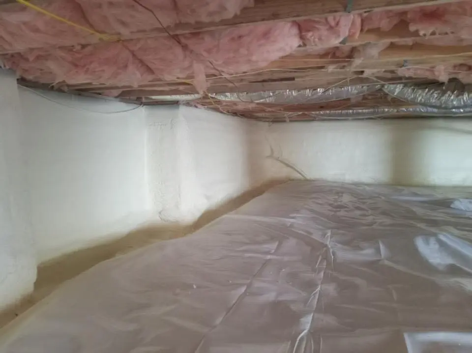 Crawl space encapsulation with closed-cell spray foam for Flat Roof Repair in Flagstaff